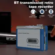 Portable Cassette Player Tape Music to Bluetooth Earphone Speaker Walkman