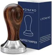 KYONANO 51mm Coffee Tamper - Espresso 51mm, Brown(chacate Preto Wood)