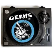 The GERMS DJ Turntable Slipmat for Vinyl Record Player DJ Slip Mat Punk Rock