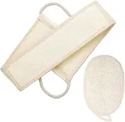 Healeved Natural Sponge Back Scrubber Deep Cleaning Body Exfoliator for Shower Bath