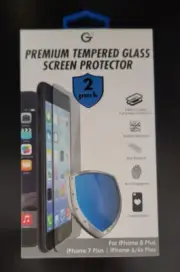 GabbaGoods Premium Tempered Glass Screen Protector iPhone 8Plus 7Plus 6/6S Plus