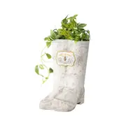 Willow & Silk 35x24cm 'Sweet Bee Honey' Gumboots Garden Decor Flower Pot/Planter