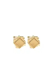 Geometric cufflinks One size golden