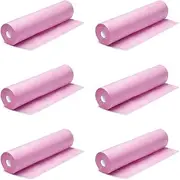 ALFORDSON Disposable Bed Sheet 300Pcs Massage Table Sheets, 6 Rolls Breathable Non-Woven SPA Massage Table Cover , Water & Oil Proof Bed Cover for SPA Tattoo Beauty Salon (180cm x 80cm in Pink)
