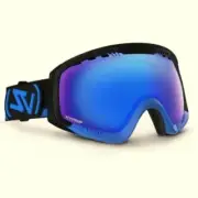 VonZipper Snow Goggles Feenom Cyan Sky Chrome BBE Von Zipper Ski Frostbyte BBE