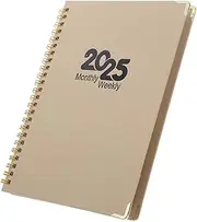 Versatile 2025 Weekly Planner Notebook in Paper A5 Size Spiral Bound for Students Teachers