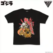 Godzilla T-shirt Mothra Larva feat.STUIDO 696 Black TOHO Godzilla Store Monster