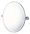 Turner Hastings Mayer Brushed Nickel Pivot Oval Mirror