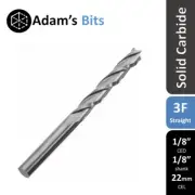 1/8" 3.175mm shank spiral 3 flute 22mm carbide end mill CNC tool router bit slot