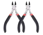 2 Pack Small Wire CuttersSide Cutters for CraftsFlush Cutting Pliers for Jewe...