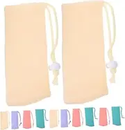 ADOCARN Travel Soap Bag 16 Pack Mesh Shampoo Bar Holder Reusable Soap Pouch for Daily Bathroom On-the-go