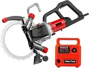 Electric Concrete Saw Brushless Circular Saw, 7800W Wall Chaser Ring Concrete Cutter Saw with Blade, 30cm/12in Cut Depth, 3000 RPM, Electric Groove Cutting Machine Slotter Cutter for Granite,Stone