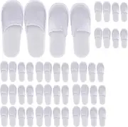 Spa Slippers,Cotton Velvet Closed Toe Disposable Slippers,Non-Slip Slippers Fit Size for Men and Women for Hotel Home Guest Used