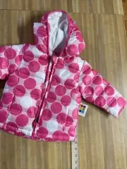 Healthtex Pink Polka Dot Puffer Jacket New 12 M