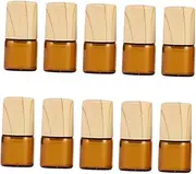 KAILIKETIY 10Pcs Refillable Glass Roller Bottles Essential Oil Containers with Lids Leak Roll Perfume Bottles for Daily Use and Travel