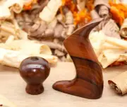 Bolivian Rosewood Tote & Knob for Stanley No 1 Hand Plane with a Low Knob