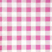 Pink Gingham Large Napkins / Serviettes (Pack of 25)