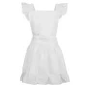 Maid Apron Costume for Kids Girl Women Kitchen Cooking Apron Ruffled Apron