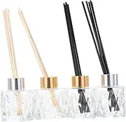 Garneck 1 Set Aromatherapy Containers Diffuser Bottles with Rattan Sticks Elegant Design for Home Office Spa and Events