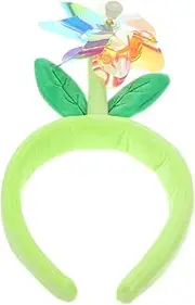 [Mikinona] Headband for Women Purple Headband Windmill Sprouts for Birthday Party Photo Booth Props