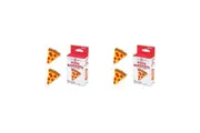 2x 18pc Gamago Pizza Bandages Kids First Aid Bandaid Wound Plaster w Box 4.7cm