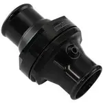 Aeroflow Inline Thermostat Housing 1.50" 38mm Hose Black - AF64-3044BLK