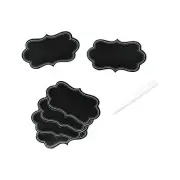 Bracket Chalkboard Labels with Chalk, 3-1/4-inch, 7-piece
