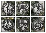 Brooklyn Nets 6 Piece Holiday Ornaments Set ~ BRAND NEW ~