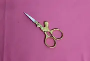 New Stork Embroidery Scissors 3 1/2" Sewing Cross Stitch Gold Plated A+ Quality