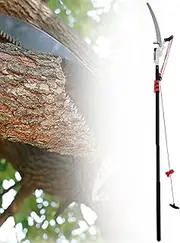 Telescopic Tree Pruner, Pole Pruning Saw Tree Pruner Pole Extendable Limb Saw and Trimmer Working Height Extendable Gardening Tool -24FT