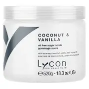 Lycon Oil Free Sugar Scrub - Coconut And Vanilla 520g