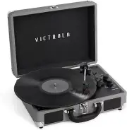 VTG Victrola 3-Speed Bluetooth Portable Suitcase Record Player Built-in Speaker