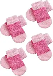 Totority 2Sets Comfortable Non Slip Elastic Dog Socks of Adorable Pet Socks for Dogs Breathable and Durable Design from Cold and Ice