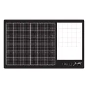 Tim Holtz Glass Cutting Mat - Large Work Surface with 12x14 Measuring Grid an...