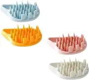 FOYTOKI 4pcs Handheld Scalp Massager Comb Durable Hair Washing Tool for Adults Shampoo Brush for Scalp Massage Multi