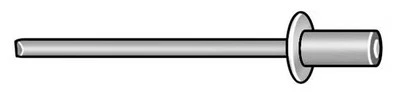 Stanley Engineered Fastening Ad64ah200 Blind Rivet, Dome Head, 3/16 In Dia.,