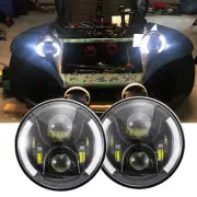 For Volkswagen Dune Buggy Pair 7" LED Headlight Ring DRL Turn Signals Hi/Lo Beam (for: Volkswagen)