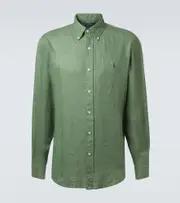 [Polo Ralph Lauren] Polo Ralph Lauren Linen shirt UK 16 green