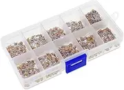 jojofuny 500pcs Assorted Capacitors 0.1uf-10uf Kit 10 Values Per Size Radial Electrolytic Miniature for Electronics