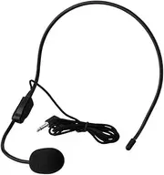 Wired Calling Speech Microphone - Comfortable 3.5mm Computer Headset Microphone, L0udspeaker Flexible Telephone Headset Mic for Teachers, Speakers, Coaches, Presentations, Teaching, Singing