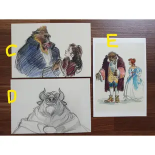 The art of Disney-迪士尼明信片-美女與野獸