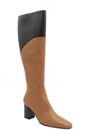 Amalfi by Rangoni Fagiano Knee High Boot in Sequoia Black Piumalux at Nordstrom, Size 9