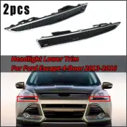 For Ford Maverick Escape Headlight Mini Grille Bracket Decor Strip 1 Pair