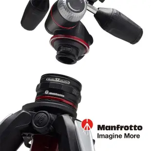 【Manfrotto 曼富圖】全新055碳纖維三節腳架套組 含三向雲台及靈動快拆系統 MK055CXPRO33WQR(公司貨)