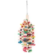 Parrot Chewing Toy - Bird Parrot Blocks Knots Tearing Toy Bird Cage Bite3768