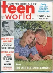 MAG: TEEN WORLD-OCTOBER 1959 1ST ISSUE-DICK CLARK-SOUTHERN STATES PEDIGREE-fn