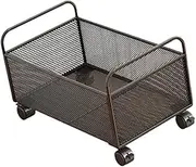MYCENSE Mesh Rolling File Cart Rolling File Organizer with Wheels Mesh Storage Cart for School, 48x25x30cm