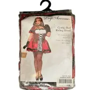 Gothic Red Riding Hood Halloween Costume Womens 1X/2X Leg Avenue 2PC Dress Cape