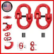 Grade 80 Heavy-Duty Hammerlock Connecting Links - 12000 lbs Limit, 2 Pack