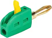 MetieFasia 4mm Banana Plug Compact Stackable Connector 250V/32A for Speaker Wiring, Green